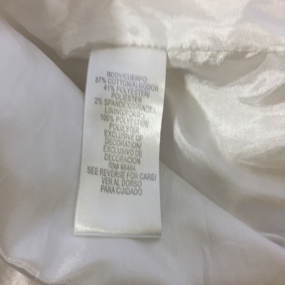 Studio I Dress. White. Sz 12. - Picture 6 of 8